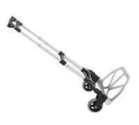Chariot diable - HOMCOM - pliable léger télescopique charge 70 kg transport manutention - aluminium - argent noir