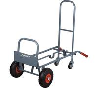 Chariot Diable Professionnel 250 kg - 2 Positions - 4 Roues - Robustesse et Maniabilité - D-Work