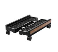 Chariot d'ordinateur roulant réglable avec roulettes - Support de tour PC mobile pour ordinateur de bureau de jeu