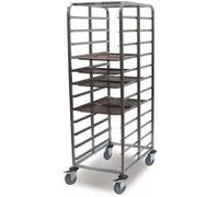 Chariot Double pour Plateau Fast-Food 12 Niveaux - Pujadas - Inox G