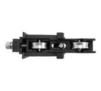 Chariot double réglable GALAXIE 32 inox pour coulissants aluminium (Modèles actuels) - LA CROISEE DS - DS4551 Noir G