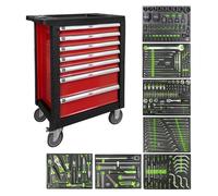Chariot d'outils JBM avec 7 tiroirs, pour camions spéciaux, multicolore. Multicolore, taille unique