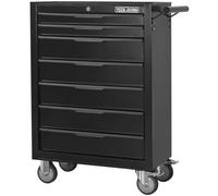 Chariot d'outils professionnel avec 7 tiroirs, 61,5 cm – Armoire à outils avec verrouillage centralisé, capacité de charge de 320 kg et roulettes à billes pour une organisation efficace de l'atelier (