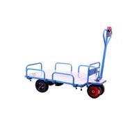 Chariot éléctrique à ridelles amovibles plateau alu 400kg 1210x850mm - batterie 36V / 12Ah MW Tools EP400L