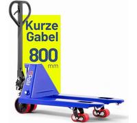 Chariot élévateur à transpalettes, version courte, capacité de charge 2500 kg, longueur des fourches 800 mm, roulettes en polyuréthane, chariot de manutention, transpalettes à mât rétractable, petit c
