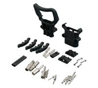 Chariot élévateur Fiche rapide 320 A lithium haut courant (80 A femelle + | 320 A haut courant en cuivre plaqué argent, protection IP23, pour batteries au lithium, chariots élévateurs