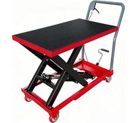 Chariot élévateur hydraulique, capacité de charge de 227 kg, hauteur de levée de 72,4 cm, table élévatrice à ciseaux individuelle avec patin antidérapant et 4 roues, pour la manutention et le transpor