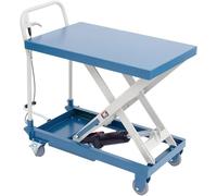 Chariot élévateur hydraulique – Table élévatrice à ciseaux montée sur roulettes, réglable en hauteur, capacité de charge jusqu'à 300 kg, course de levage de 520 x 820 mm, chariot élévateur mobile pour