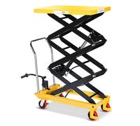 Chariot Élévateur Manuel Hydraulique pour Entrepôt | Style Chariot, Pompe à Pied, Roues Pivotantes, Valve de Descente(Style17-90.5x50x200cm-500kg)