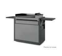 Chariot en acier fermé noir et gris clair premium 75 - forge adour