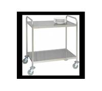 Chariot en inox 2 niveaux