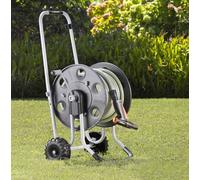 Chariot enrouleur de tuyau en acier professionnel jusqu'à 85 m Metal 60 Claber 8891