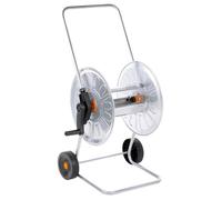 VidaXL Chariot pour tuyau d'arrosage pour 80 m de tuyau 1/2" ou 50 m de tuyau 3/4" en acier