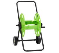 Chariot enrouleur vert pour tuyau de 60 m 1 2 acier
