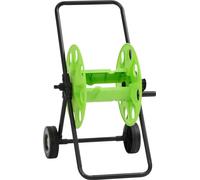 Chariot enrouleur vert pour tuyau de 60 m 1/2" acier