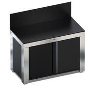 Chariot fermé inox Félix pour plancha ENO