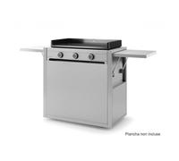 Chariot fermé pour plancha Forge Adour MODERN 75 Inox