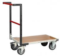 Chariot FLAT-PACK™ dossier fixe 850 x 500 mm plateau médium roues TPE 400 kg - 804721240
