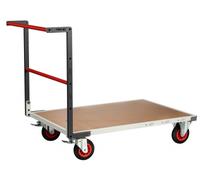 Chariot FLATPACK™ dossier fixe 1200 x 800 mm plateau médium roues CC 400 kg - 804723230