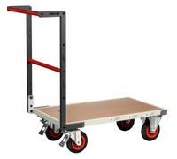 Chariot FLATPACK™ dossier fixe 850 x 500 mm plateau médium roues CC 400 kg - 804721230
