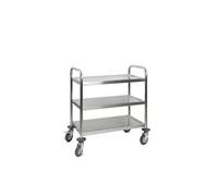 Chariot Inox 3 Plateaux 710x410xH810 mm