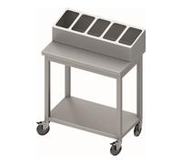 Chariot Inox Bac GN 1/4
