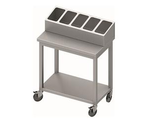 Chariot Inox Bac GN 1/4