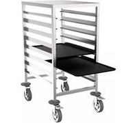 Chariot Inox de Pâtissier Bas Renforcé pour Plateaux - Distform - - Acier inoxydable G
