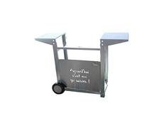 Chariot INOX Plancha 2 Feux avec façade CHI008