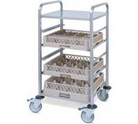 Chariot Inox pour Casiers à Vaisselle 5 à 9 Niveaux Pujadas 3 G
