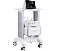 Chariot médical 2 couches - chariot de service avec tiroir - chariot de transport de laboratoire - chariot de transport pratique pour application médicale