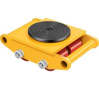 Chariot mobile pour machines, rotation à 360 degrés, capacité de charge maximale 13228 lb, diamètre des roues 2,75 pouces, construction en acier de haute qualité, dimensions compactes 15,75 pouces x 1