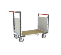 Chariot modulaire PP alvéolaire 2 dossiers plateau bois médium 1000 x 600 mm 500 kg - 806724572