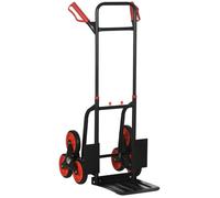 Chariot monte-escalier - Capacité de charge 150 kg - Réglable en hauteur - Pliable - Acier robuste