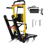 Chariot Monte Escalier électrique Diable Portable Durable Pliable Montant Et Descendant Escaliers avec Charge 500kg Chariot économie De Travail avec Moteur sans Balai Silencieux,06
