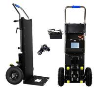 Chariot Monte Escalier électrique Diable Portable Durable Pliable Montant Et Descendant Escaliers avec Charge 500kg Chariot économie De Travail avec Moteur sans Balai Silencieux,01