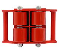 Chariot motorisé – Chariot de transport de charges lourdes, capacité 6 000 kg – Châssis en acier moulé – Plateau de support pivotant à 360° – 4 roulettes en polyuréthane antidérapantes – Fonctionnemen
