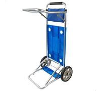 Chariot multi-usages Actif Barre extensible 30 Kg Bleu
