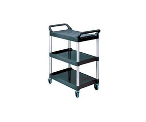 Chariot multifonction Rubbermaid noir