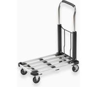 Chariot Plateforme Pliant Aluminium Meister, 150kg, Plateforme Ajustable 420x410mm à 630x410mm, Roues Ø100mm, Testé