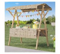 Chariot pliable portable avec auvent pour vente alimentaire sur les marchés agricoles et festivals