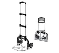 Chariot pliant pour le transport de charges, chariot à plateforme en aluminium conçu pour les escaliers
