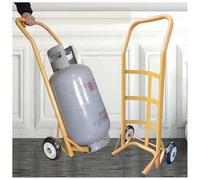 Chariot portable pour bouteille de gaz, support à roulettes léger en acier inoxydable pour le transport de gaz acétylène réservoir diable
