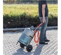 Chariot Porte Bouteille Butane Propane Rothenberger, Roues en Caoutchouc, Chaîne de Sécurité Réglable, 50,5x14x99 cm