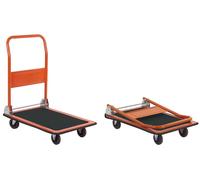 Chariot porte-charges avec plate-forme en acier, capacité de charge 150 kg, Brixo