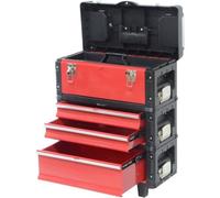 Chariot Porte Outils DEFPRO, 3 Modules Superposables, Capacité 60 kg, Acier Thermolaqué et Polypropylène