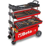 Chariot porte-outils pliable rouge Beta C27S-R Transportable à 4 compartiements