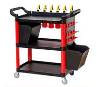 Chariot Porte-Outils Roulant à Trois Niveaux de poulies Robustes, Machine à polir Commerciale, adapté aux mécaniciens et techniciens de réparation de GA Worhop.