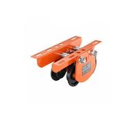 Chariot Porte Palan Électrique Capacité Charge 1 T Chariot à Poutre Poussée Acier Allié Largeur Réglable 68-110 mm avec Roues
