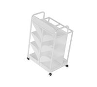 Chariot porte-parapluie avec plateau de drainage extractible, pour bâtons de marche, bâtons de trekking, entrée de bureau, blanc